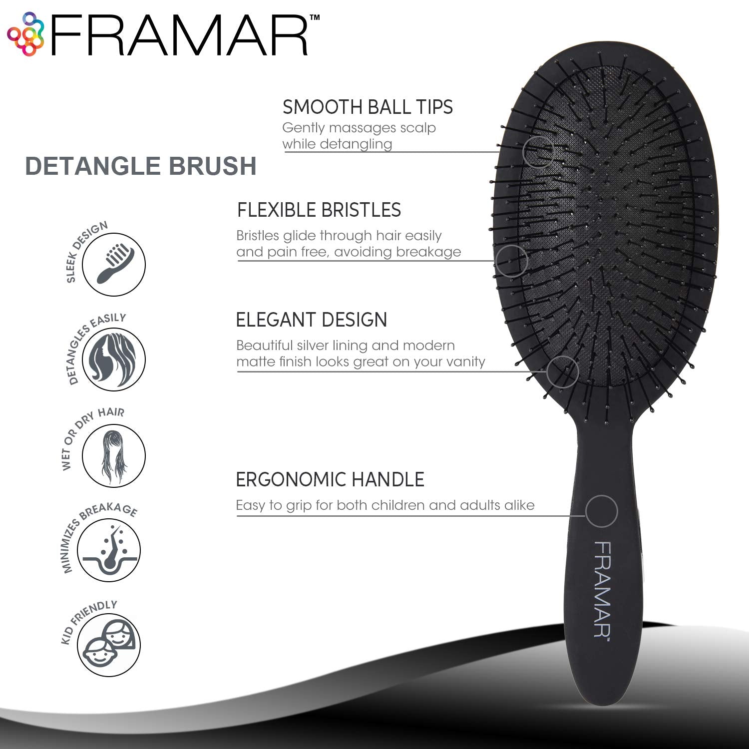 Framar Detangling Brush for Curly Hair