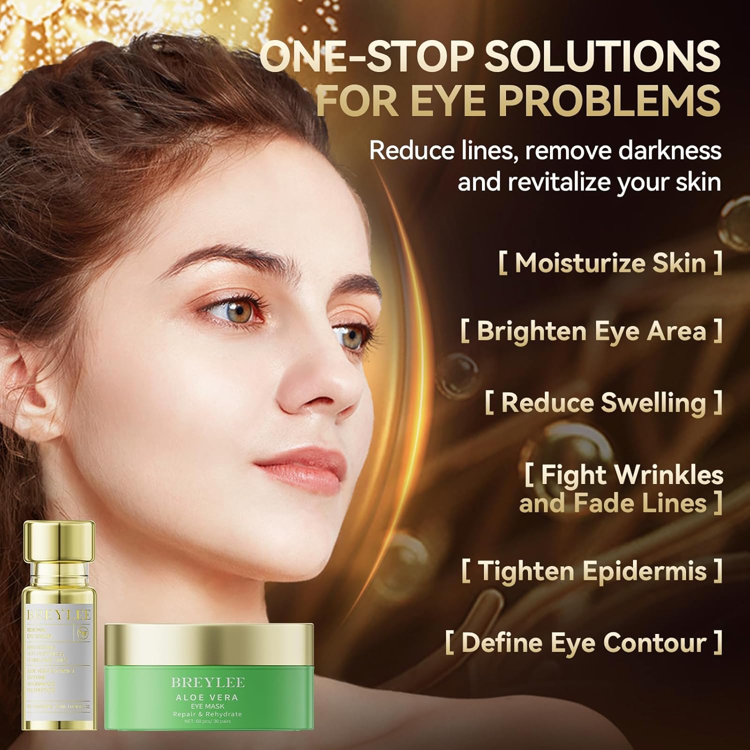 BREYLEE Rose Eye Mask– 60 Pcs