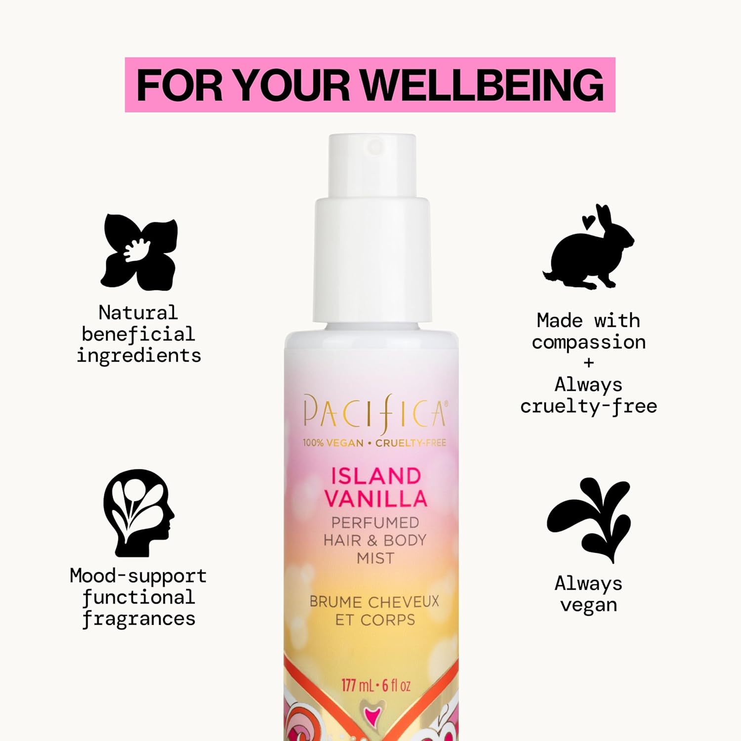 Pacifica Island Vanilla Hair Mist Perfume