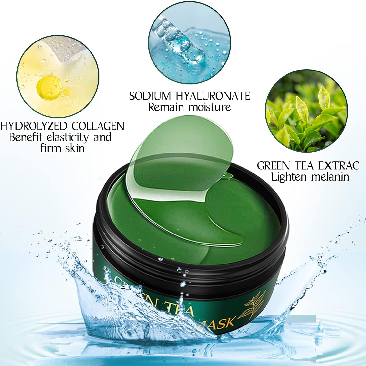 Tiepetly Under Eye Masks with Collagen