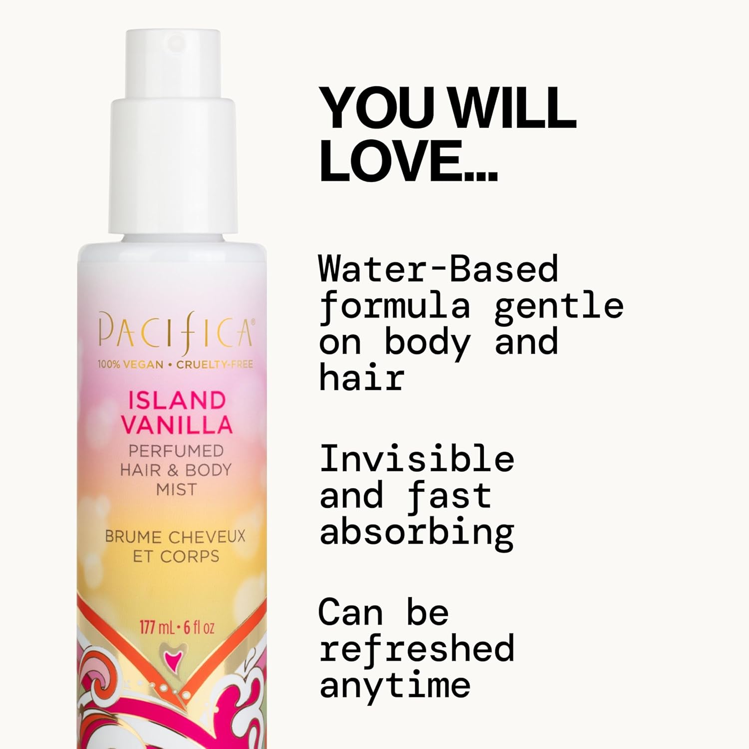 Pacifica Island Vanilla Hair Mist Perfume