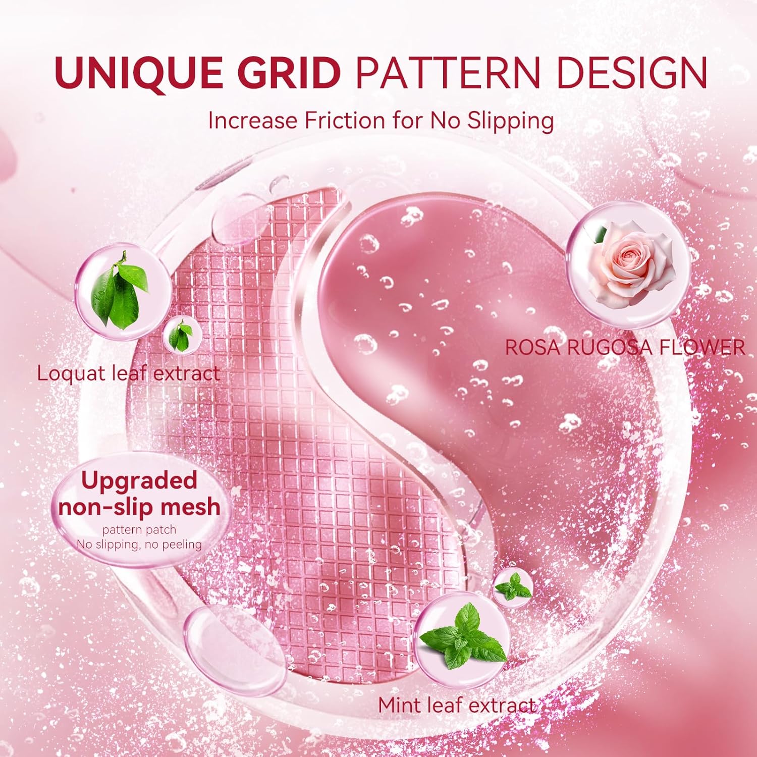 BREYLEE Rose Eye Mask– 60 Pcs